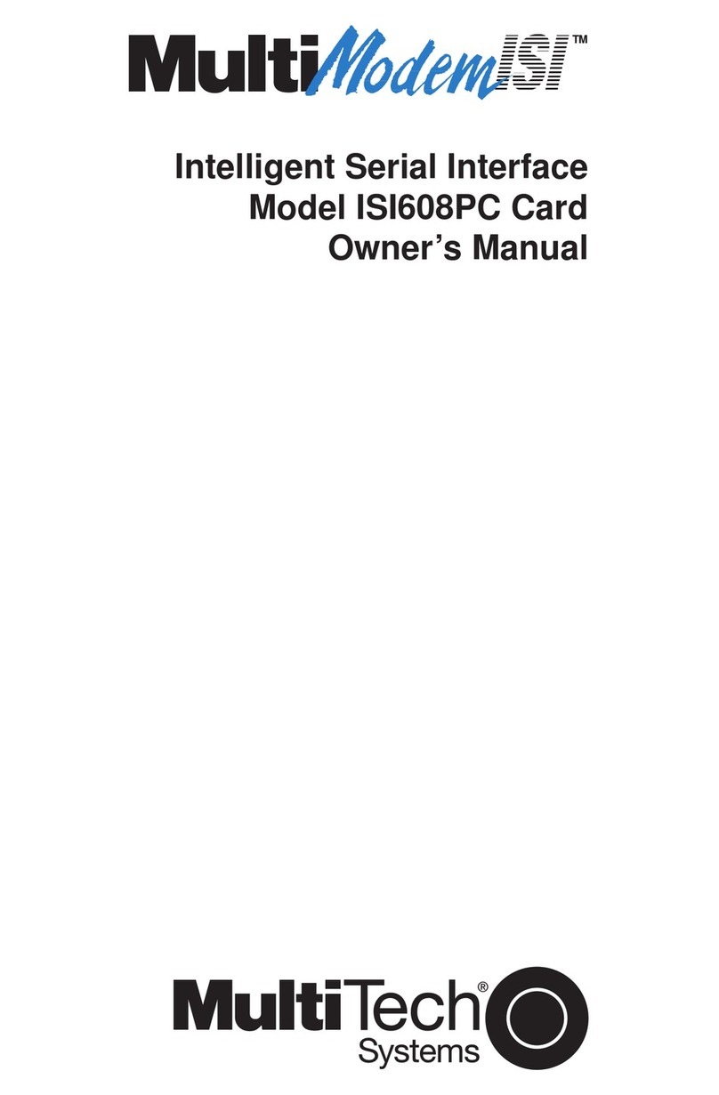 Multitech ISI608PC User manual