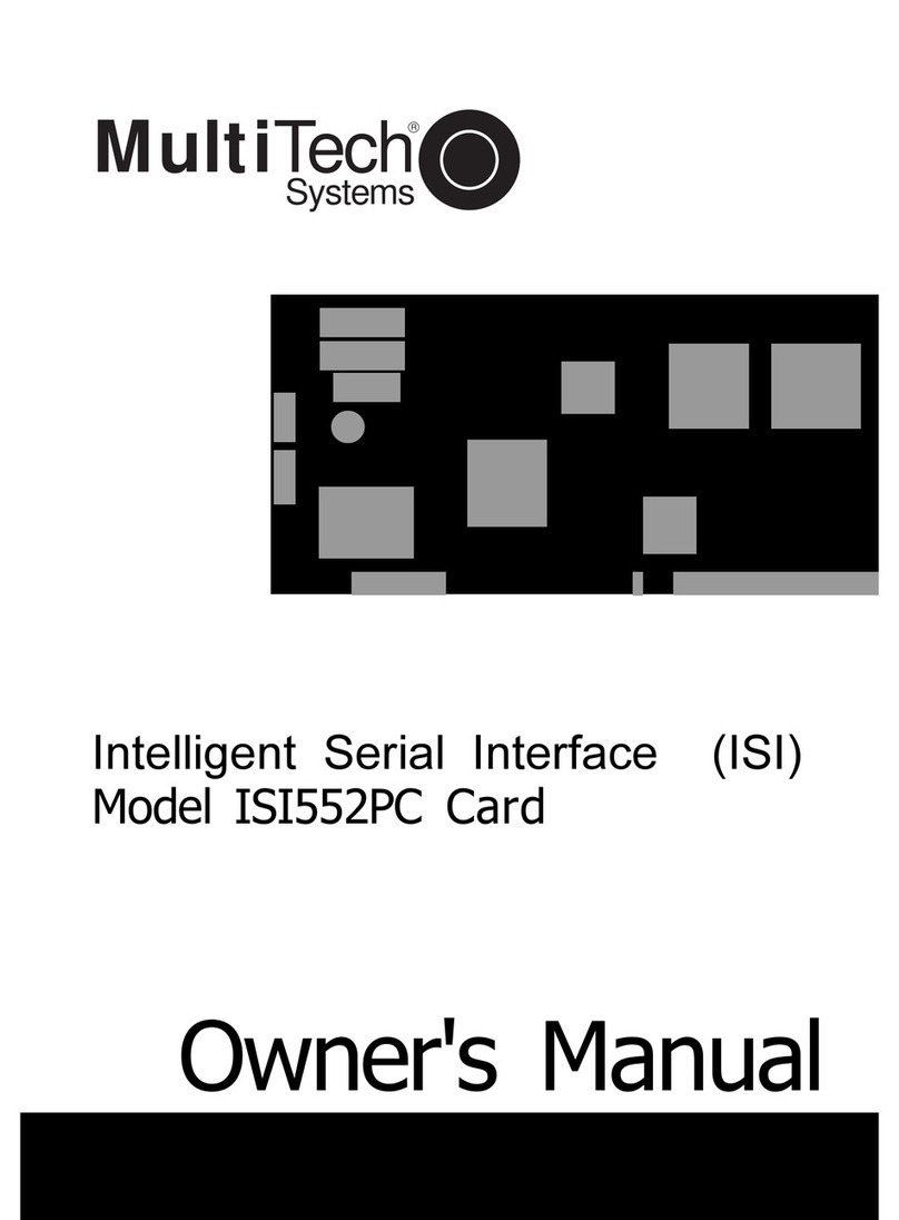 Multitech ISI552PC User manual