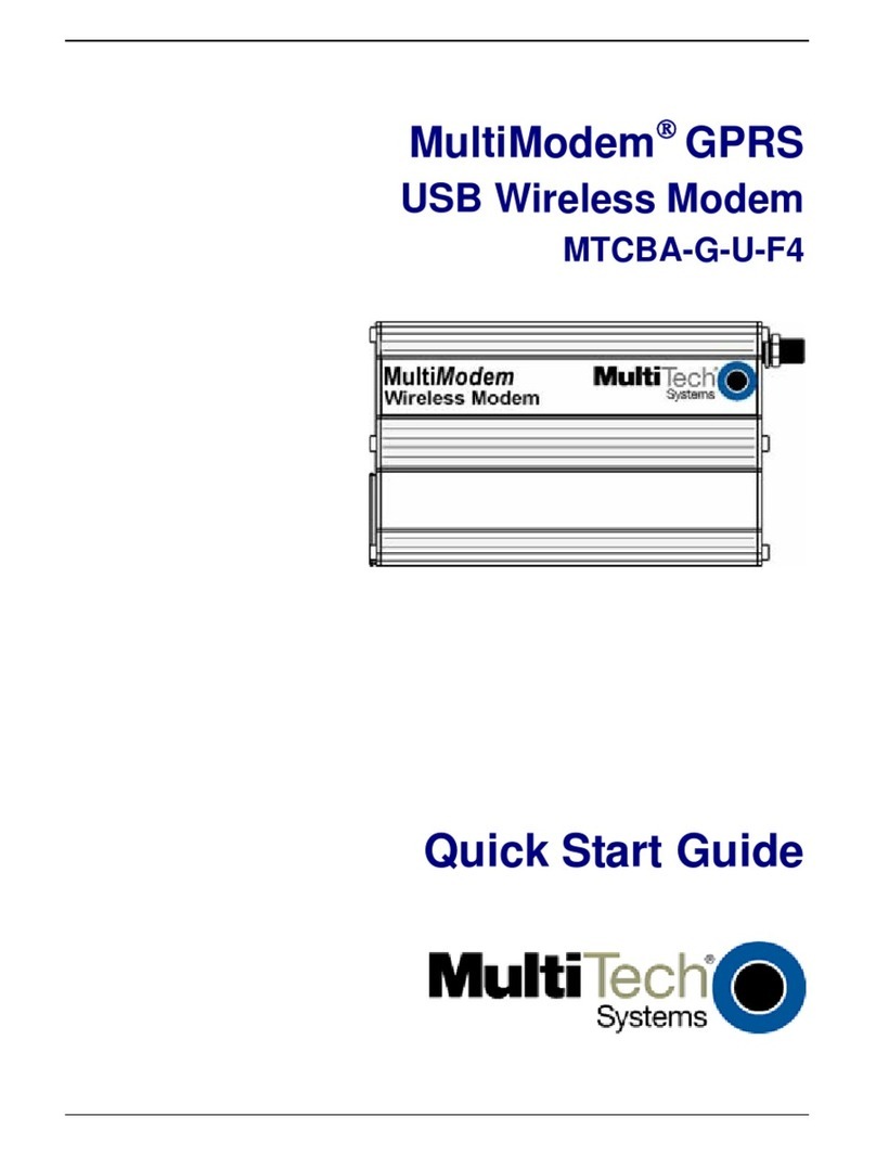 Multitech MultiModem MTCBA-G-U-F4 User manual