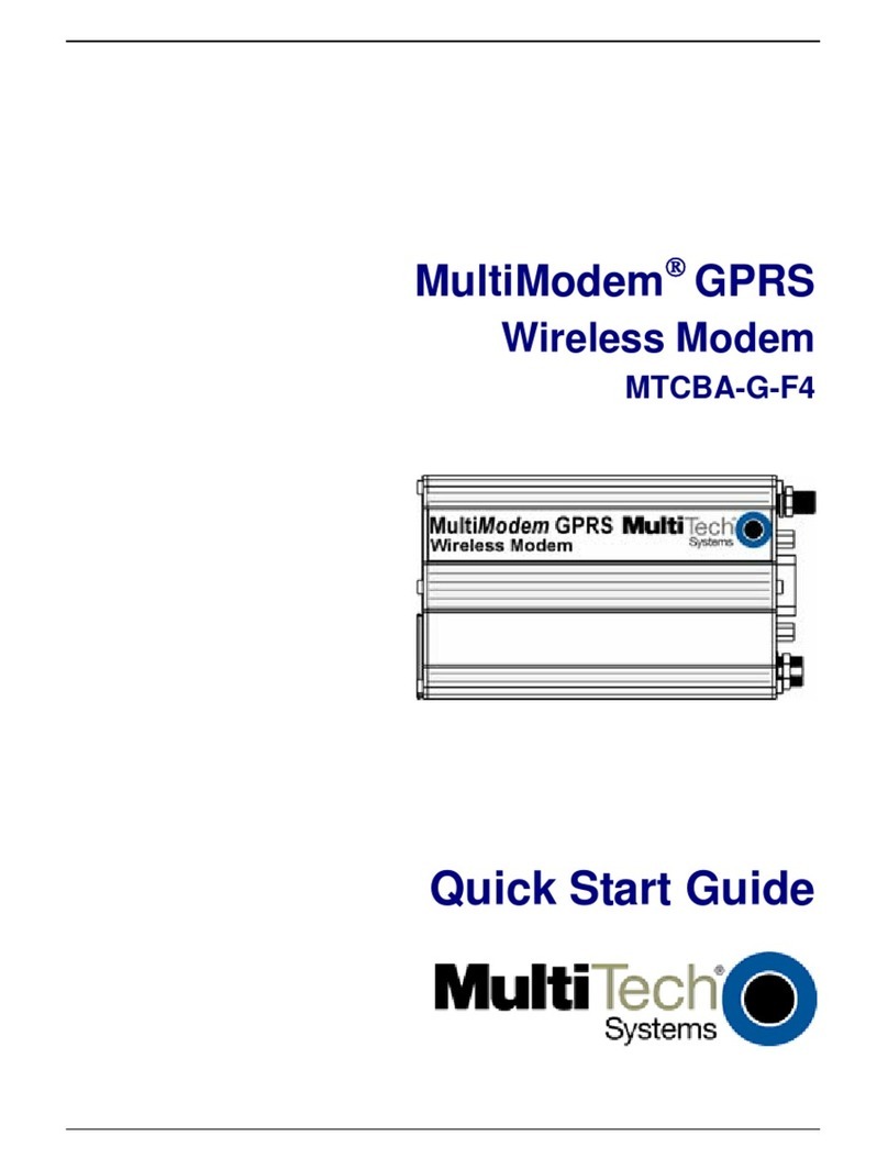 Multitech MultiModem MTCBA-G-F4 quick start guide