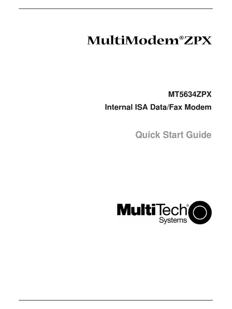 Multitech MultiModem MT5634ZPX User manual
