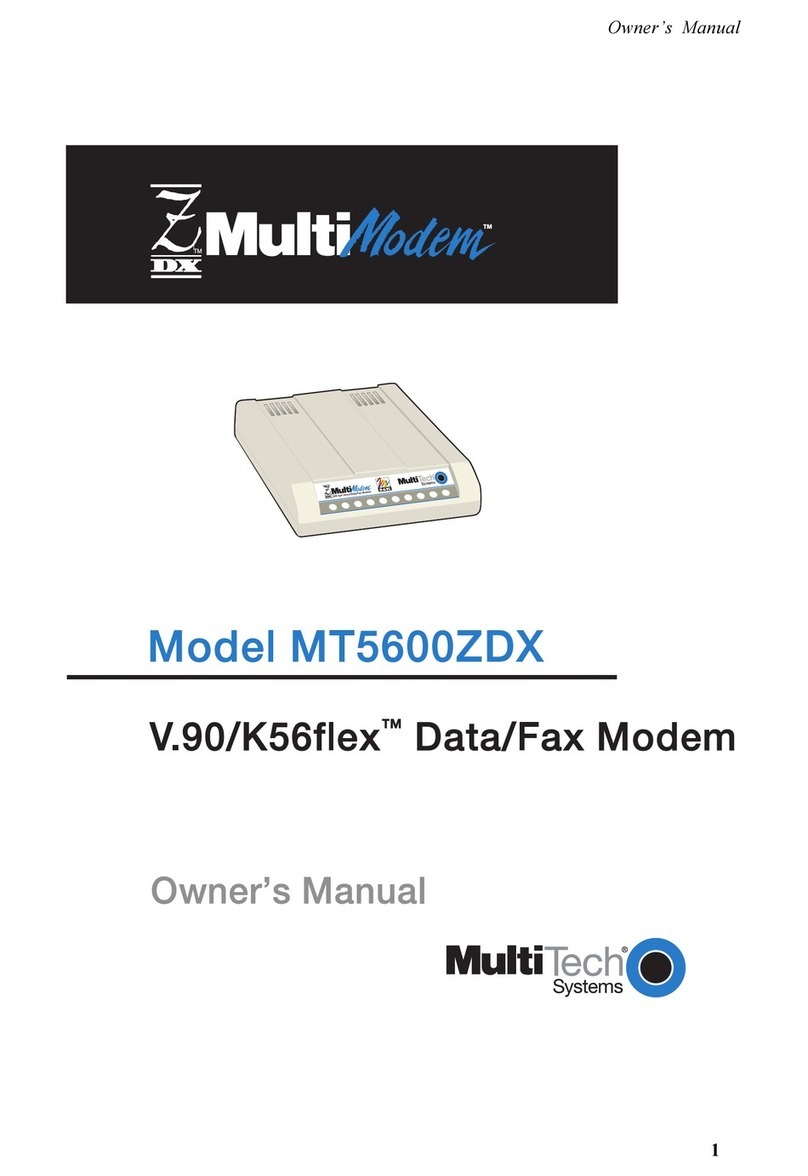 Multitech MultiModem MT5600ZDX User manual