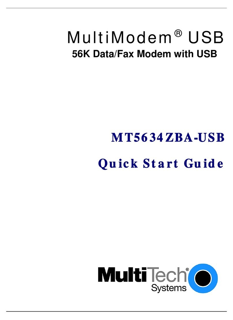 Multitech MultiModem ZBA USB MT5634ZBA-USB User manual Multitech MultiModem ZBA USB MT5634ZBA-USB User manual