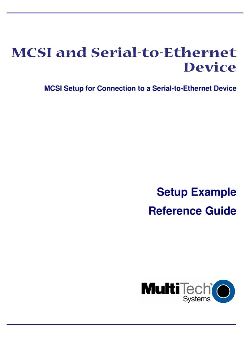 Multitech MultiConnect SE MTS2EA User manual