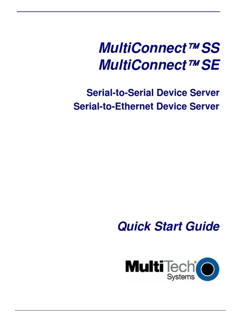Multitech MultiConnect SE MTS2EA quick start guide