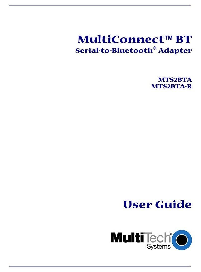 Multitech MultiConnect BT MTS2BTA User manual