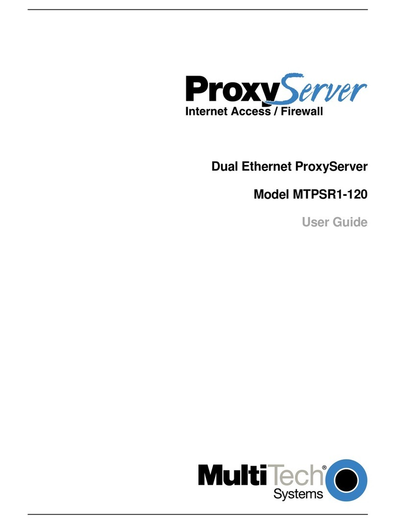 Multitech PROXYSERVER MTPSR1-120 User manual Multitech PROXYSERVER MTPSR1-120 User manual