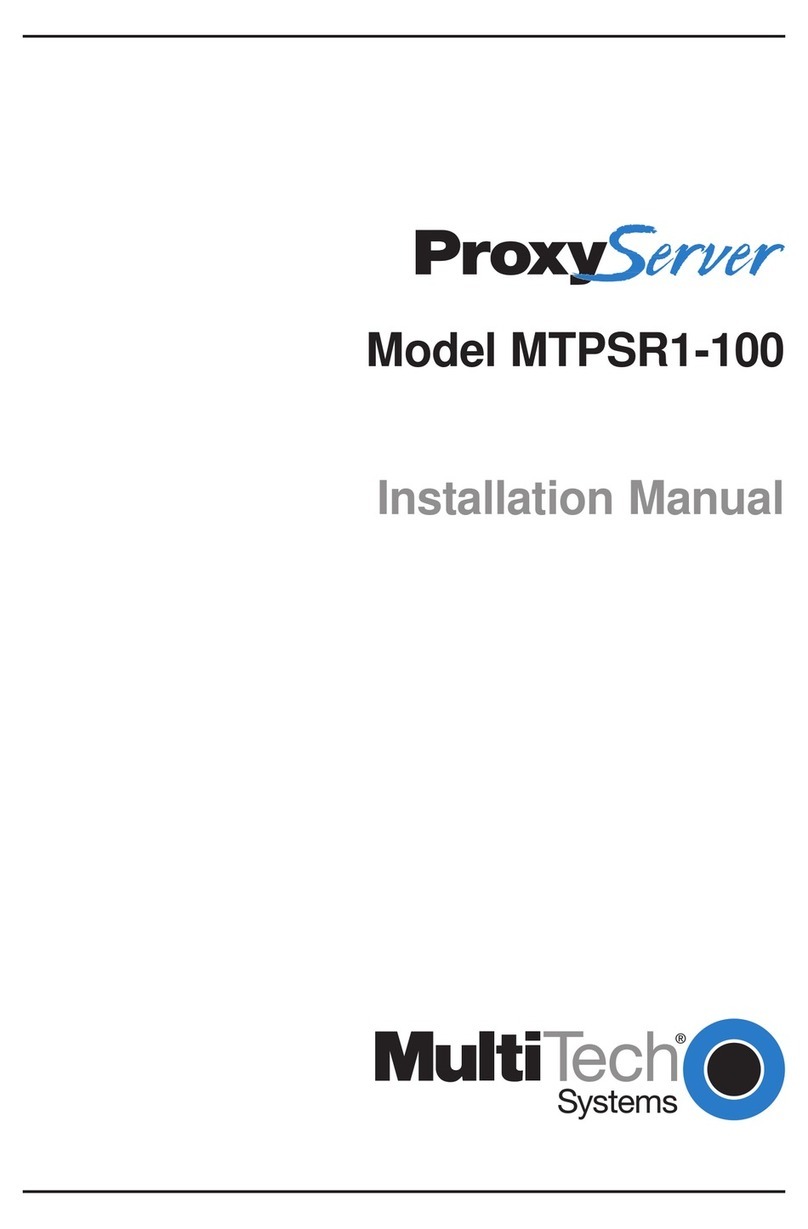 Multitech ProxyServer MTPSR1-100 User manual