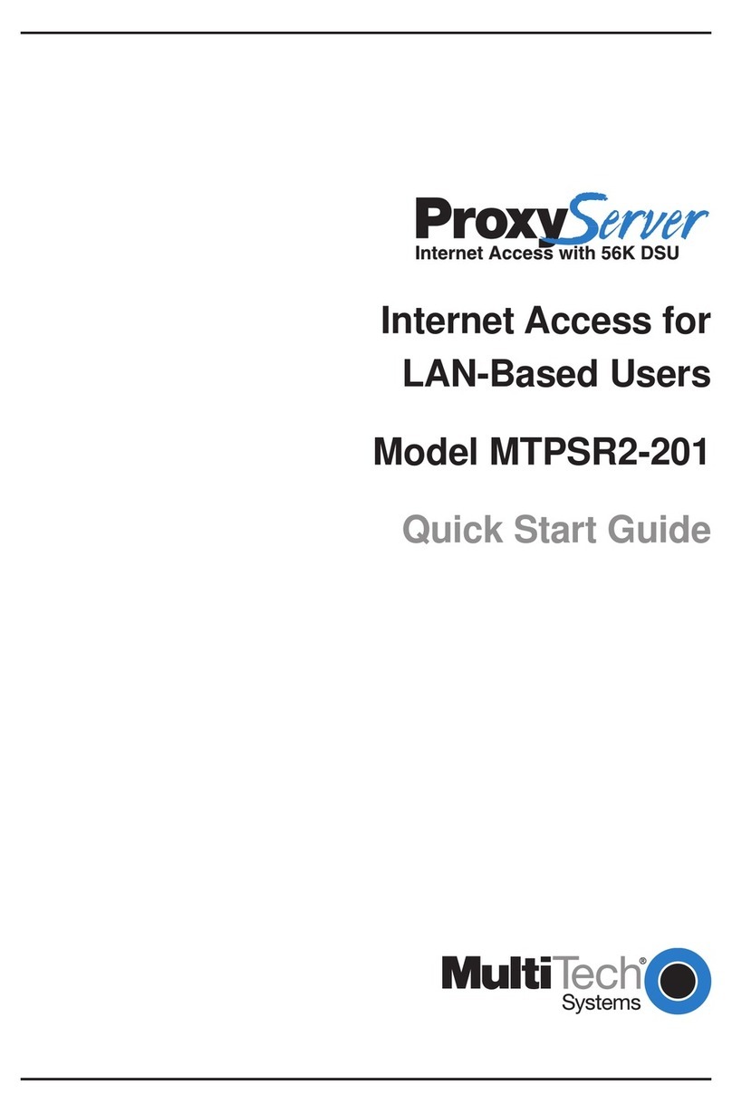 Multitech ProxyServer MTPSR2-201 User manual