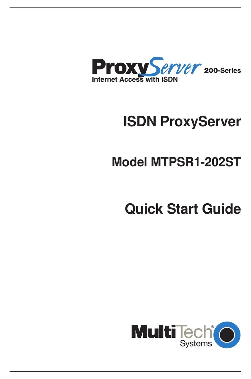 Multitech ProxyServer MTPSR1-202ST quick start guide
