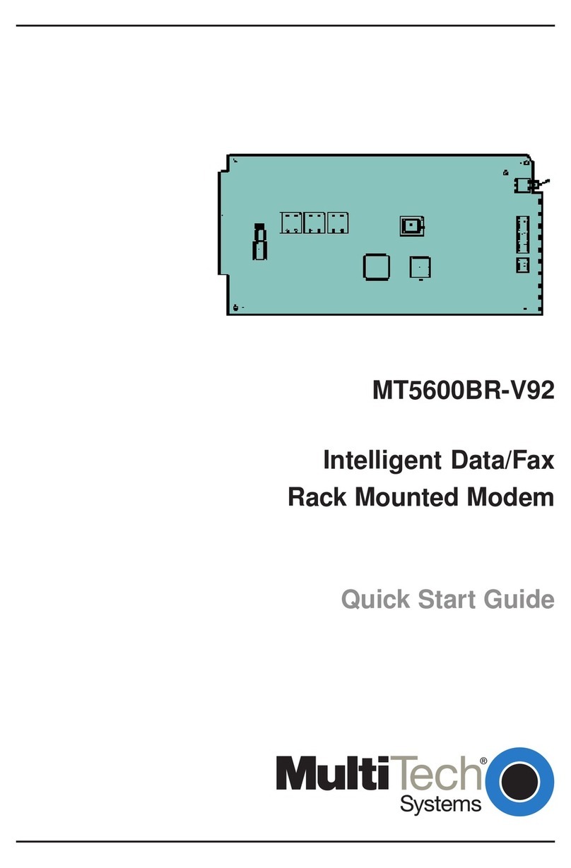 Multitech MultiModemII MT5600BR-V92 User manual Multitech MultiModemII MT5600BR-V92 User manual