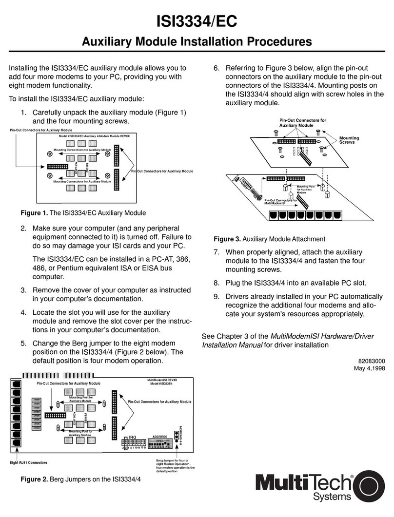 Multitech ISI3334/EC Reference guide