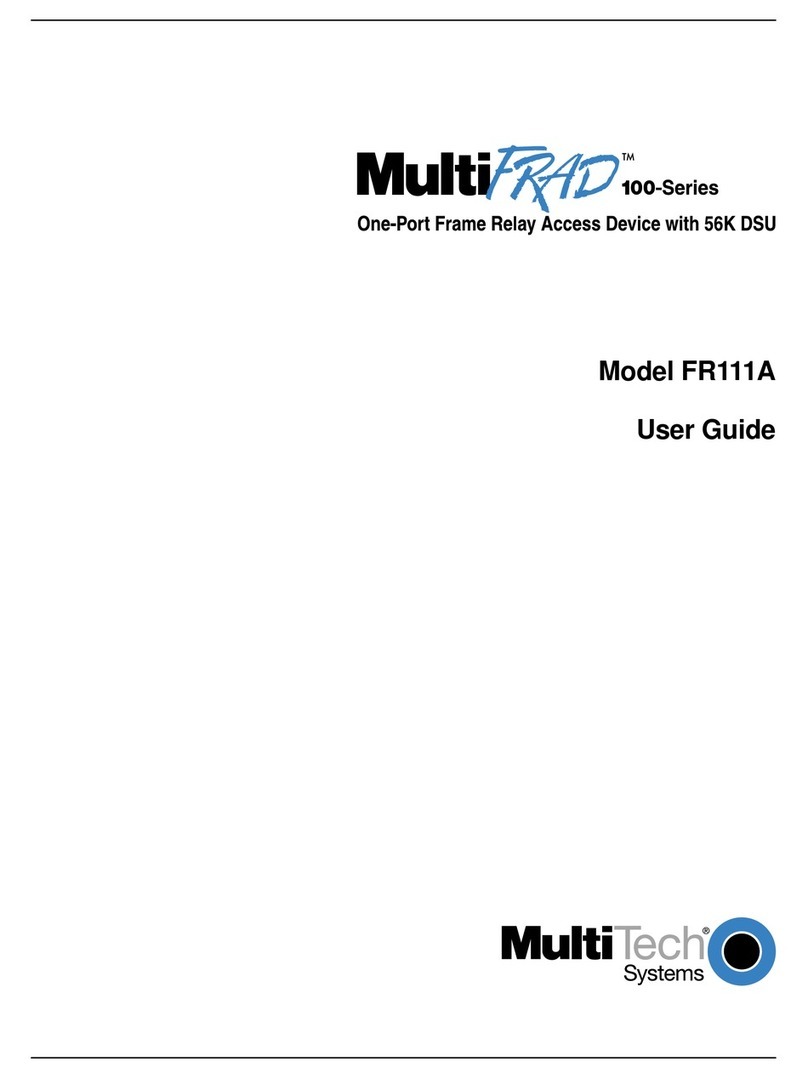 Multitech MultiFrad FR111A User manual