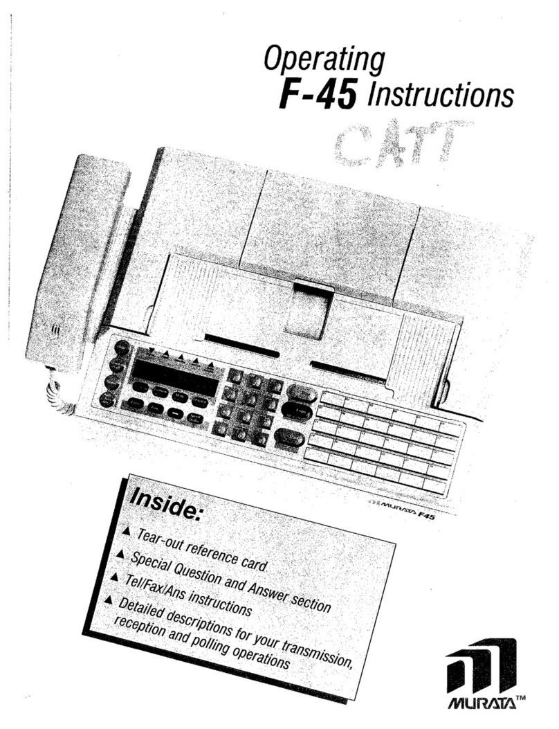 Murata F-45 operating instructions