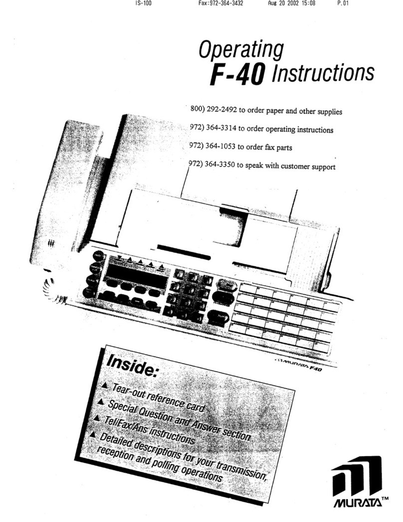 Murata F-40 User manual