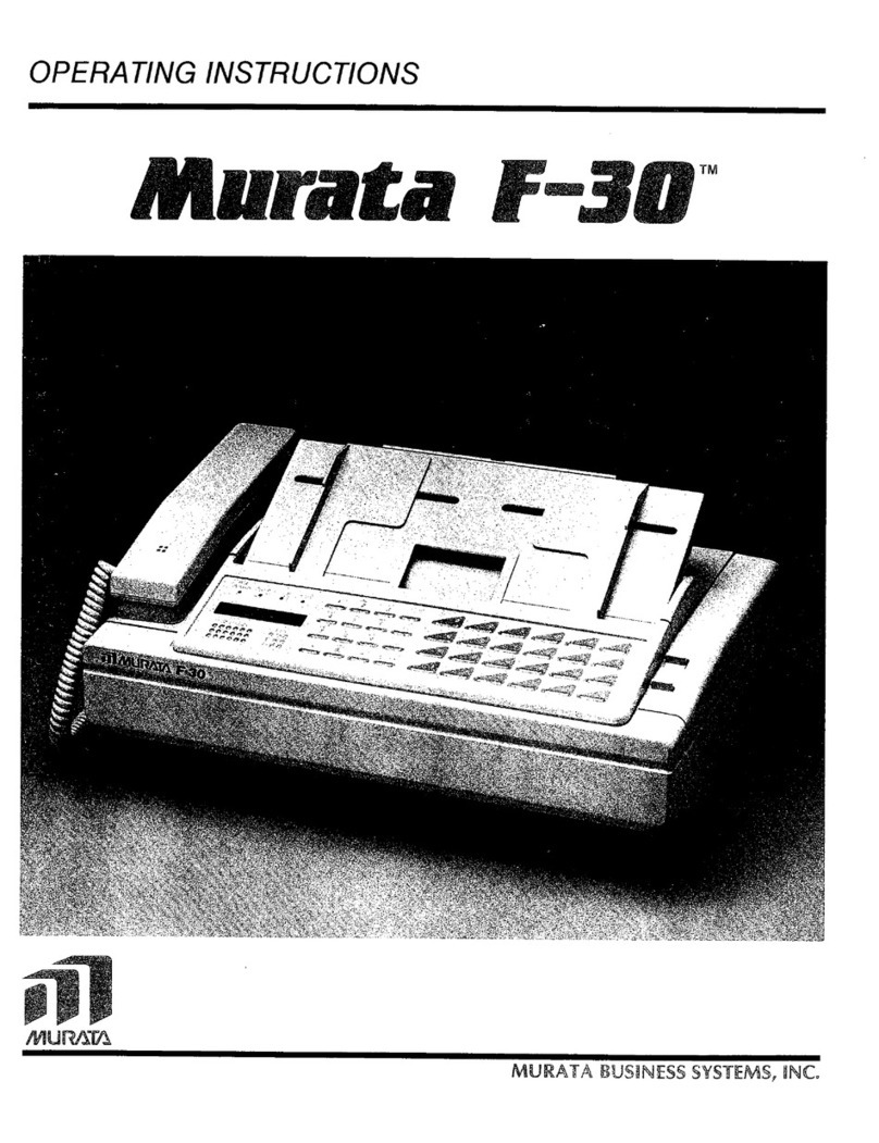 Murata F-30 operating instructions