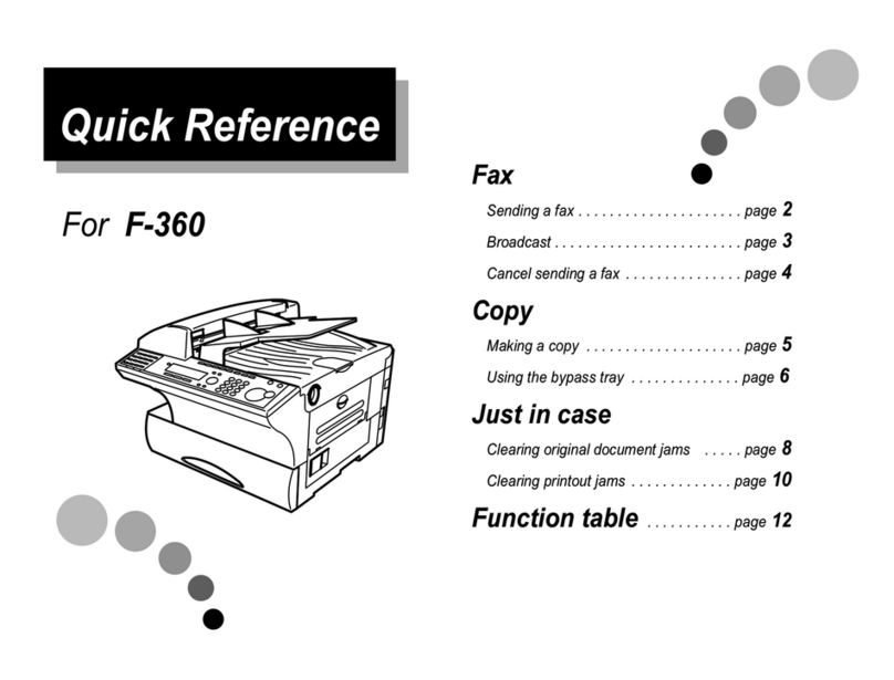Muratec F-360 User manual