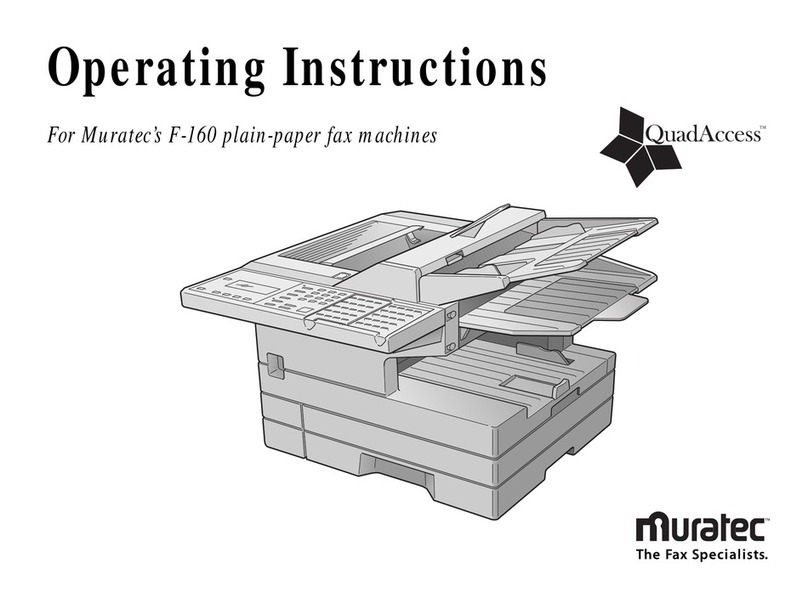 Muratec F-160 User manual