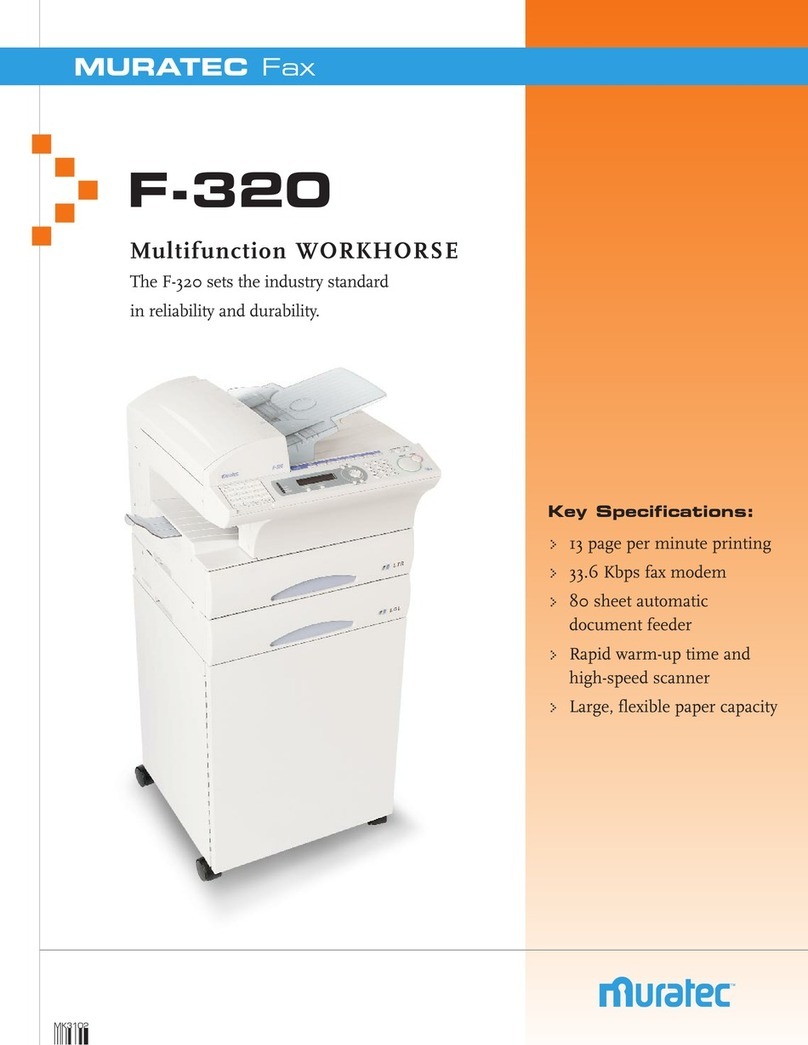 Muratec F-320 User manual