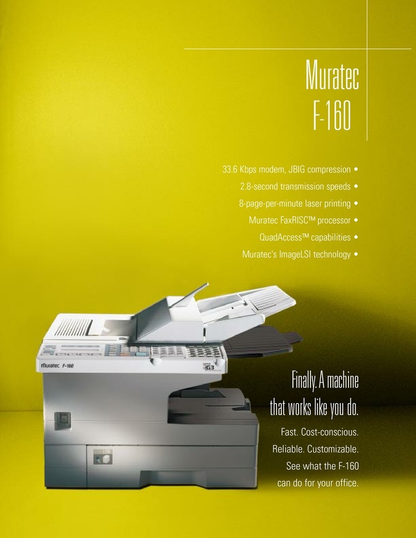 Muratec F-160 User manual
