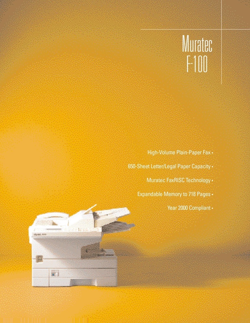 Muratec F-100 User manual