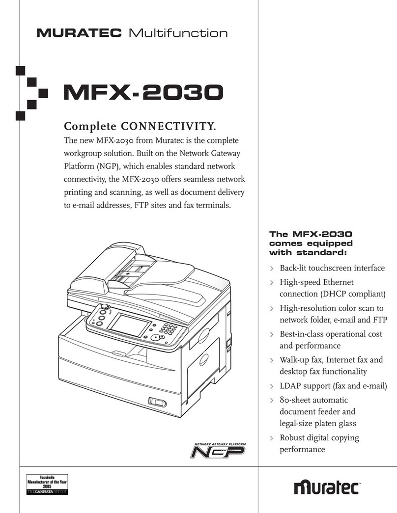 Muratec MFX-2030 User manual