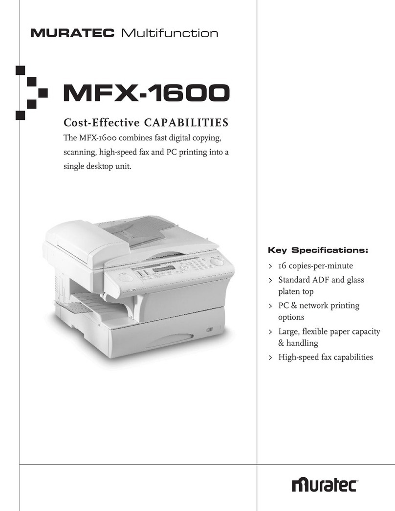 Muratec MFX-1600 User manual