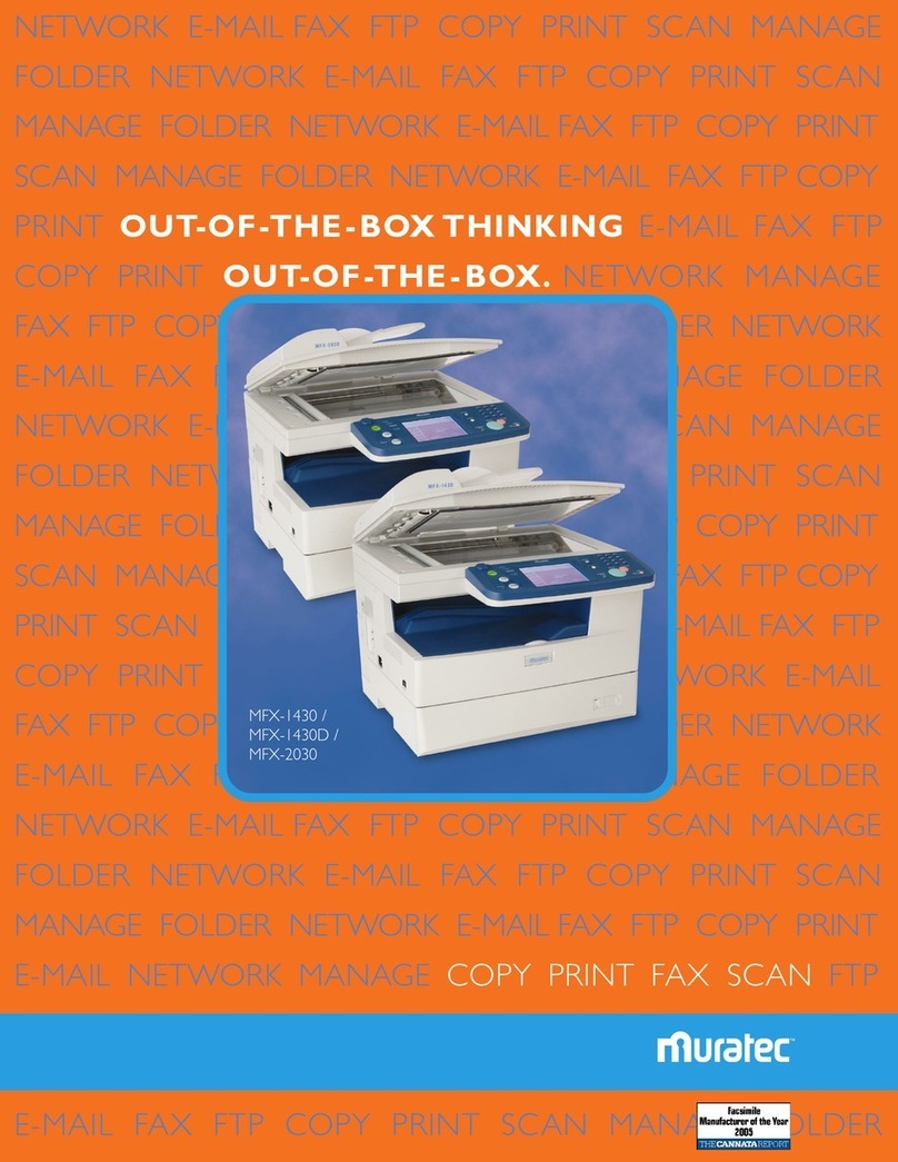 Muratec MFX-1430 User manual