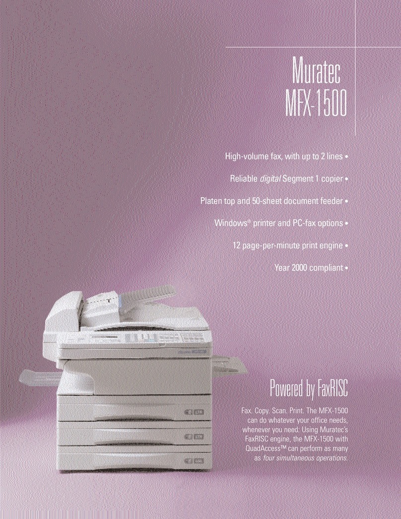 Muratec MFX-1500 User manual