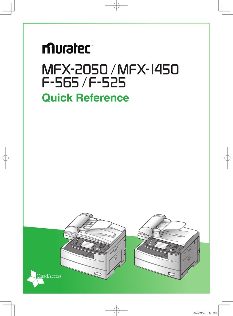 Muratec MFX-1450 User manual