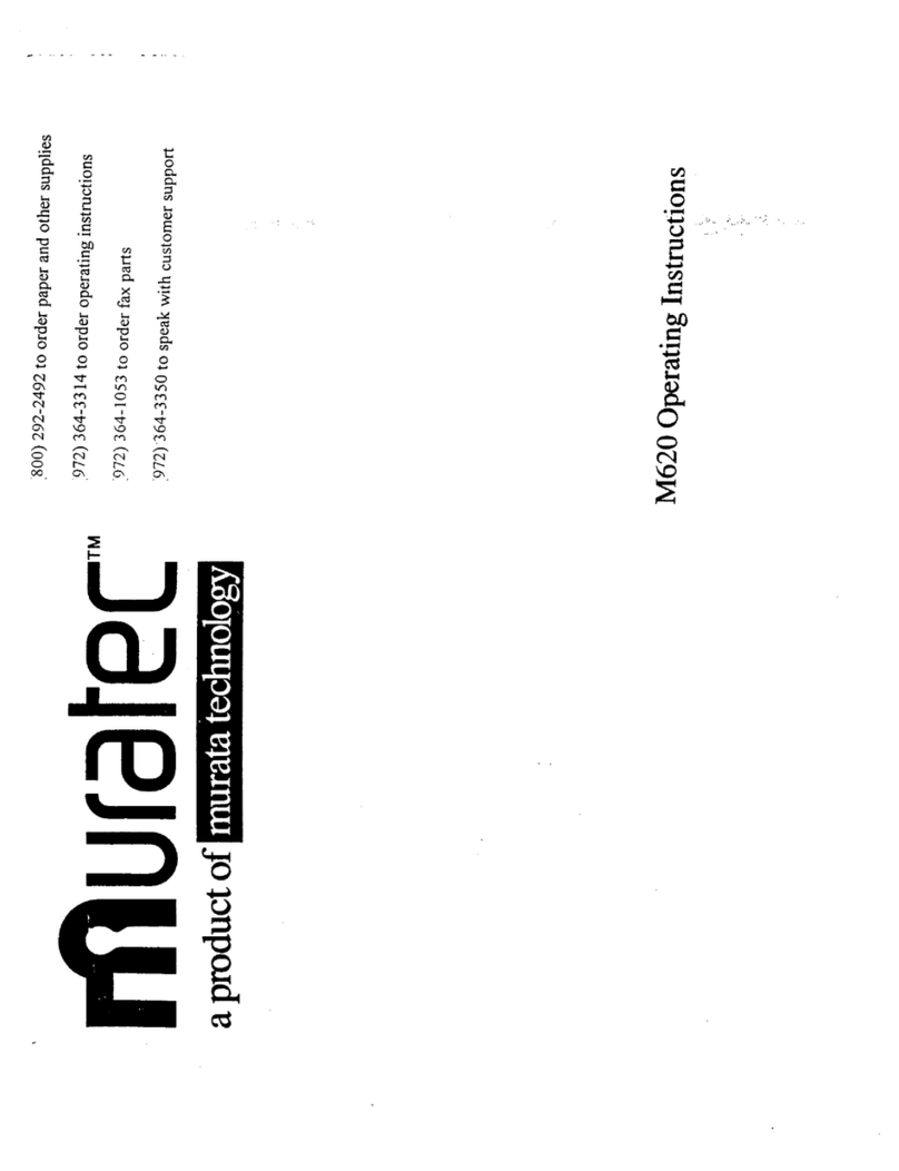 Muratec M-620 User manual