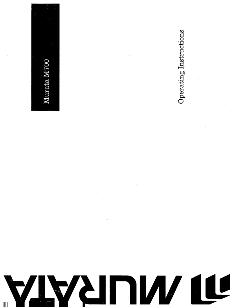 Murata M-700 operating instructions