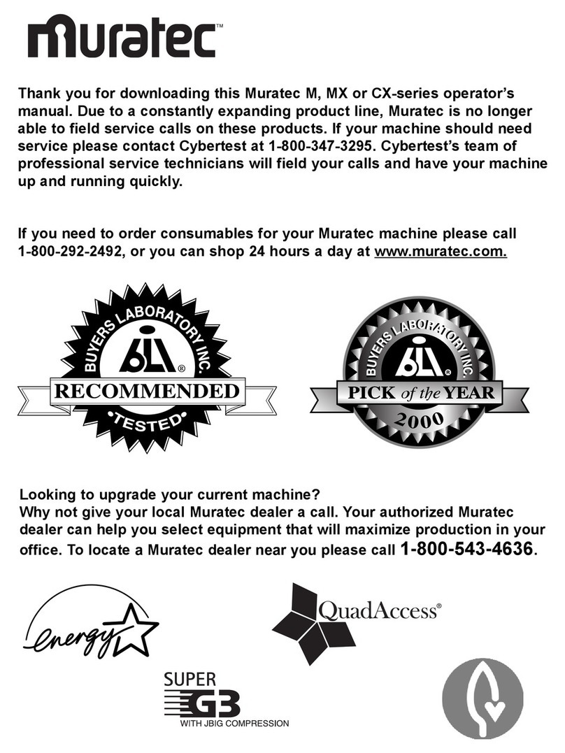 Murata M-1750 User manual