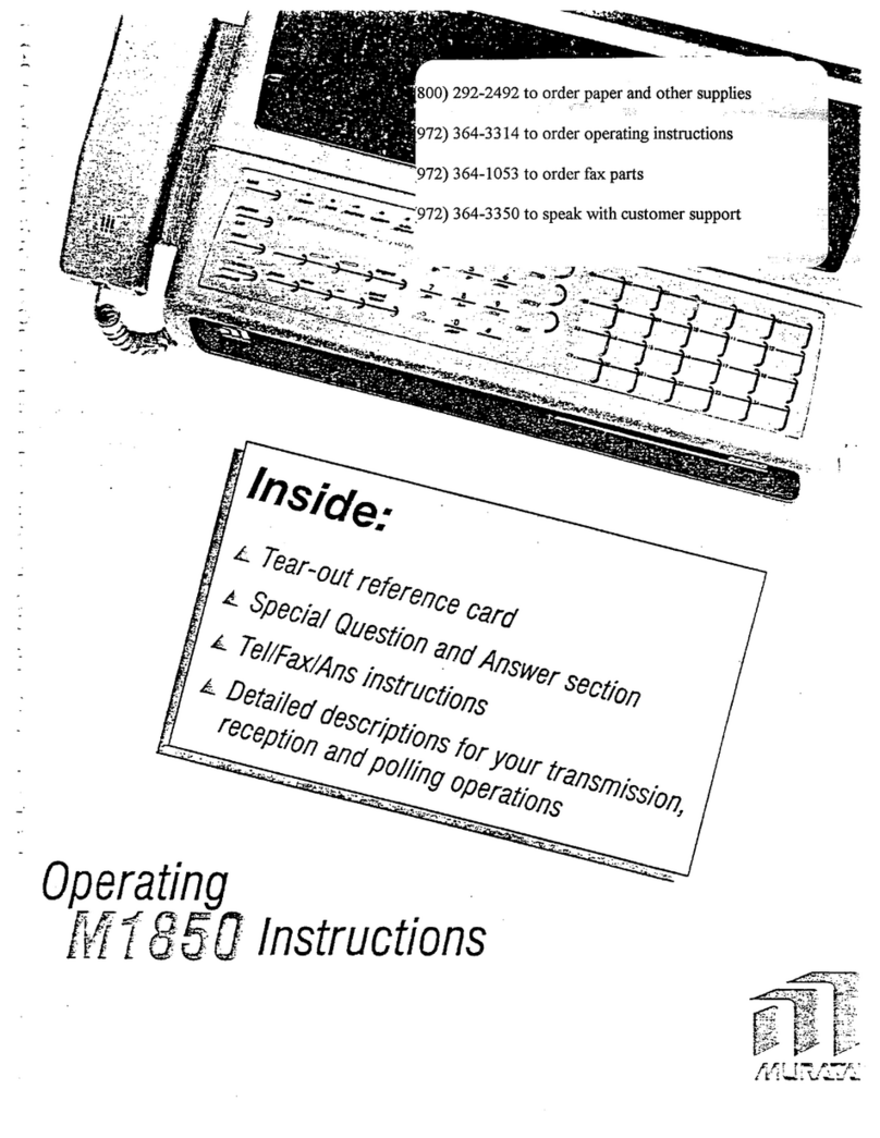 Murata M-1850 User manual