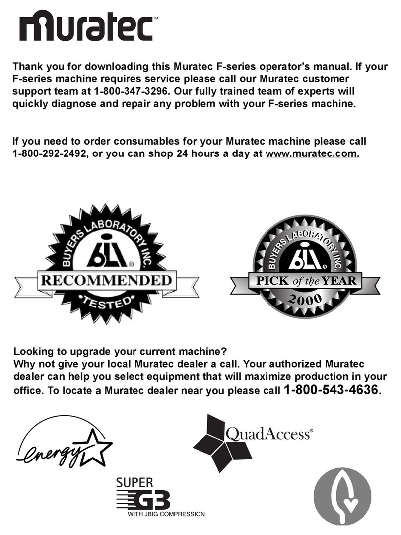 Muratec F-95 User manual