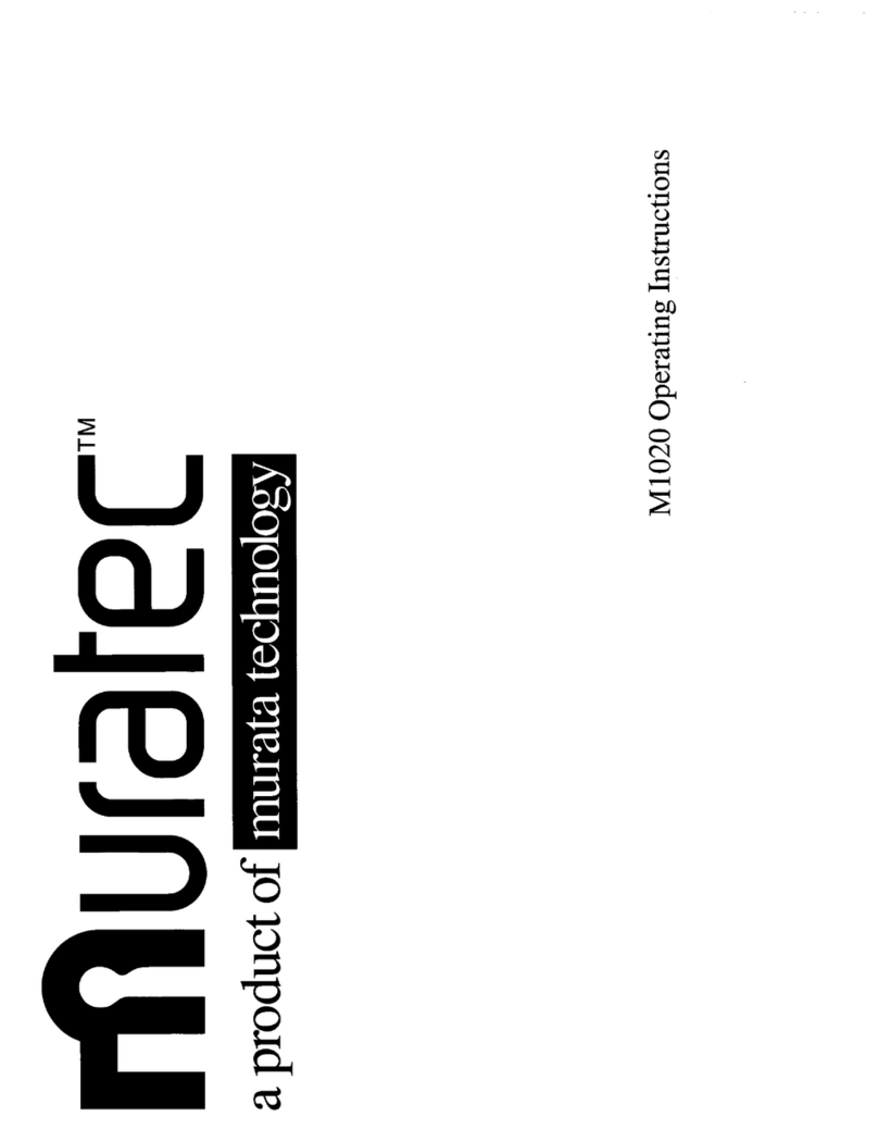 Muratec M-1020 User manual