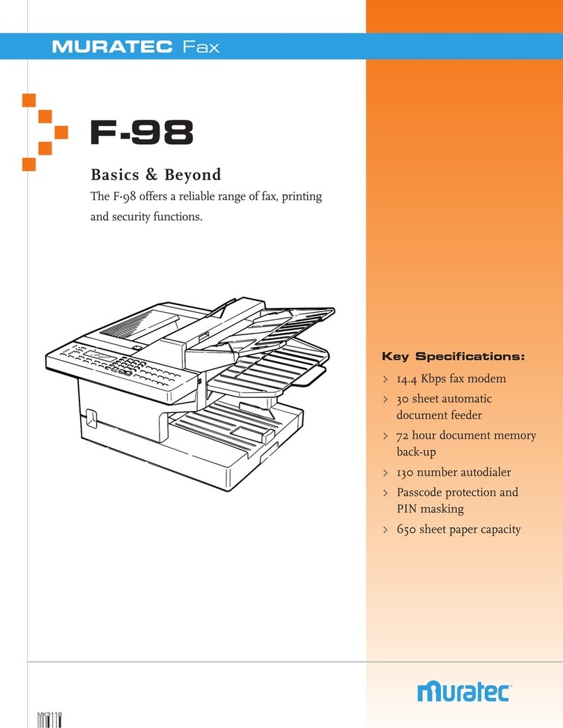 Muratec F-98 User manual