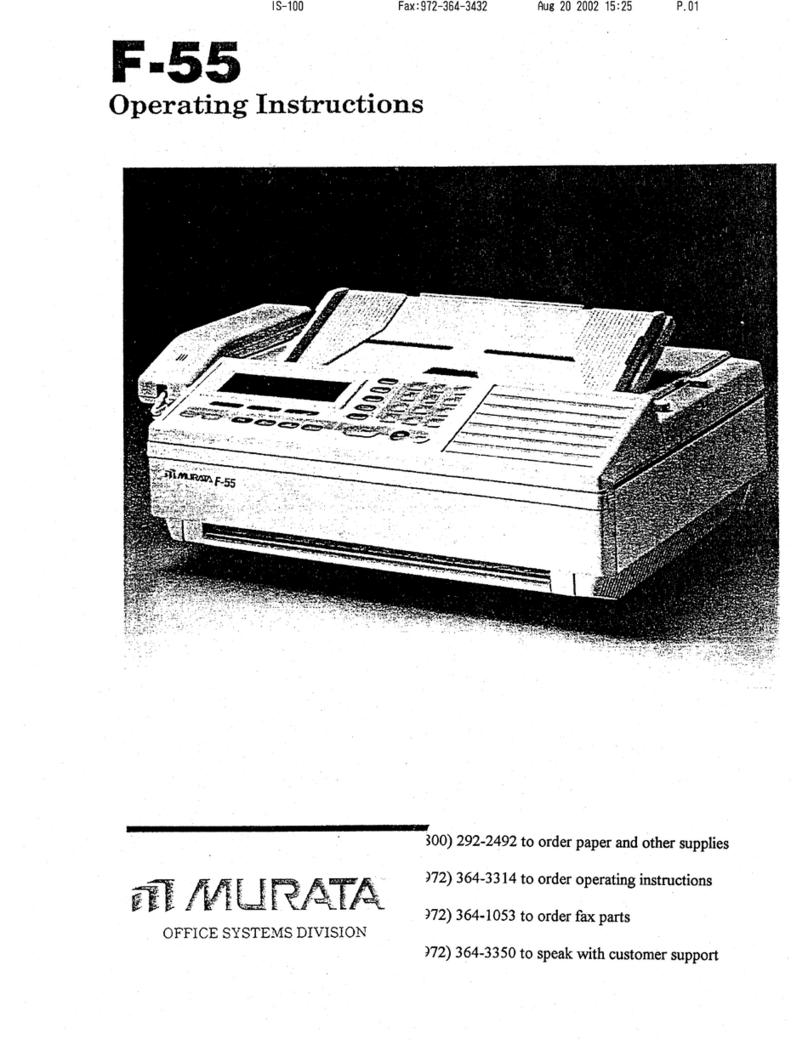 Murata F-55 User manual
