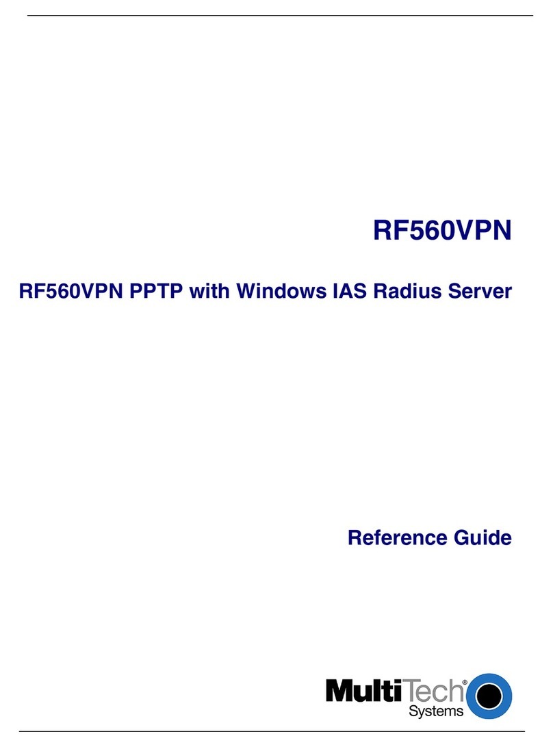 Multitech RouteFinder RF560VPN User manual