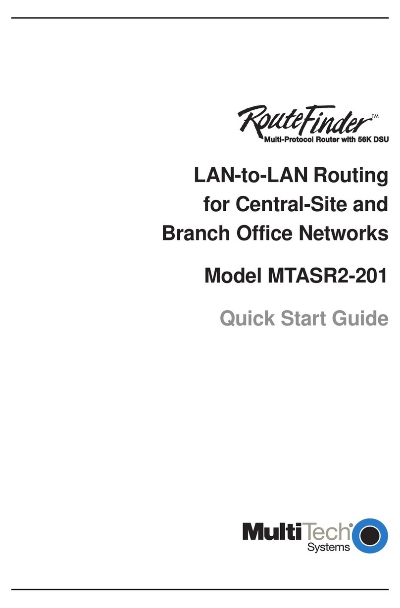 Multitech RouteFinder MTASR2-201 User manual
