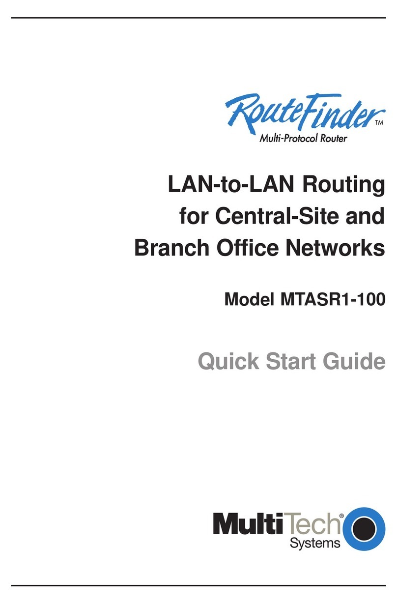 Multitech RouteFinder MTASR1-100 quick start guide
