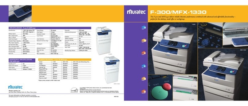Muratec MFX-1330 User manual