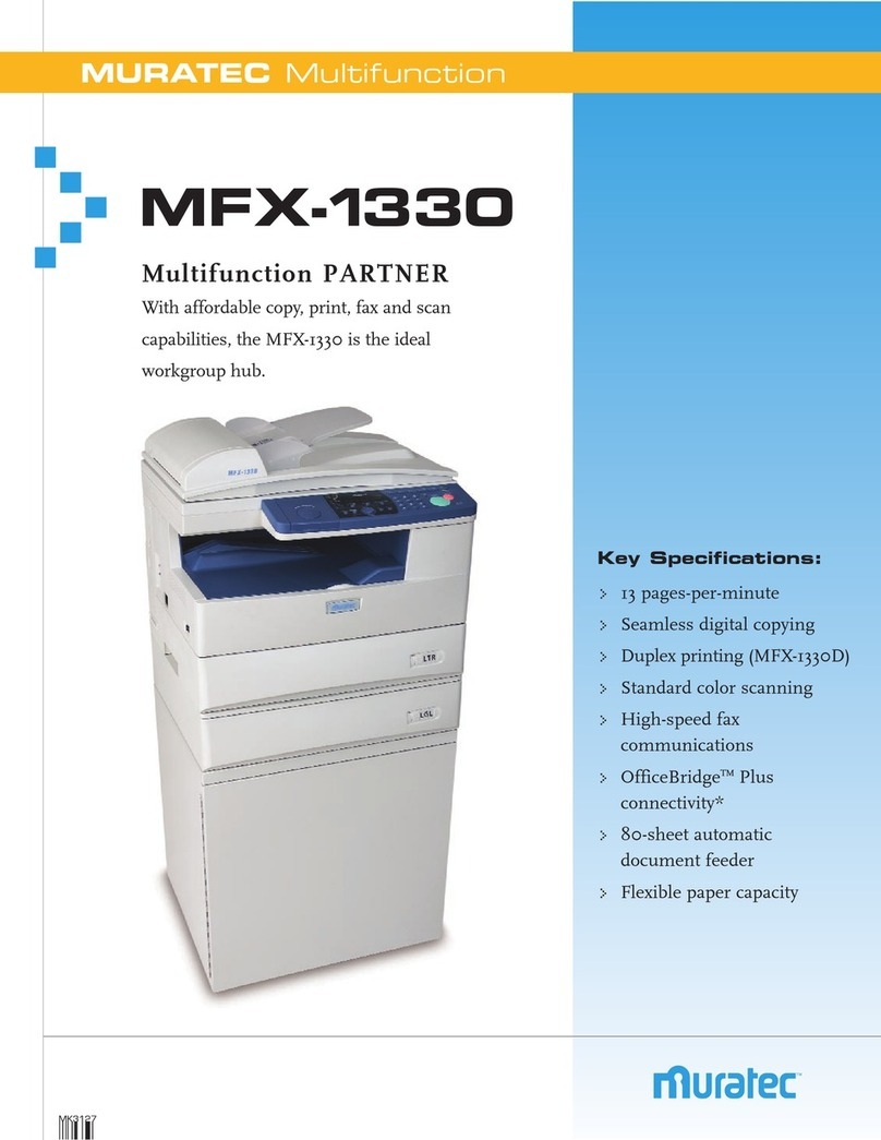 Muratec MFX-1330 User manual