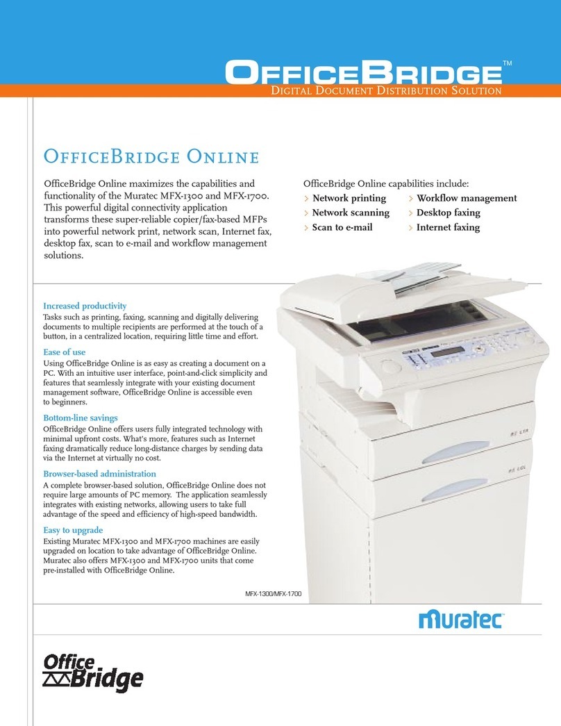 Muratec MFX-1300 User manual
