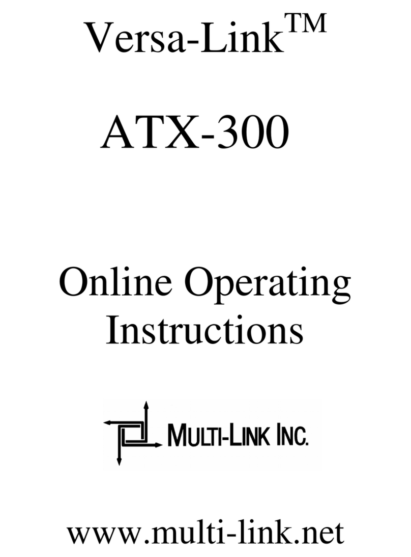 Multilink Versa-Link ATX-300 operating instructions