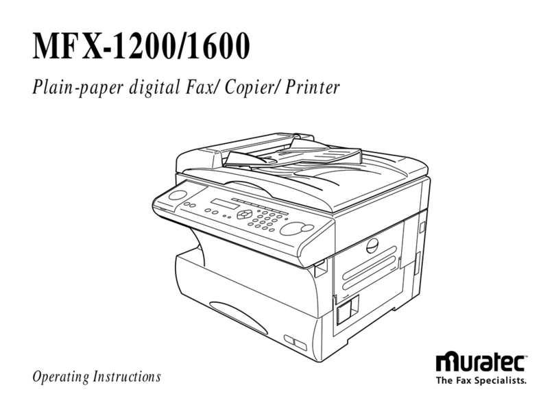 Muratec MFX-1200 User manual