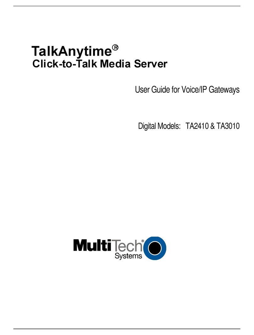 Multitech TalkAnytime TA2410 user guide Multitech TalkAnytime TA2410 user guide