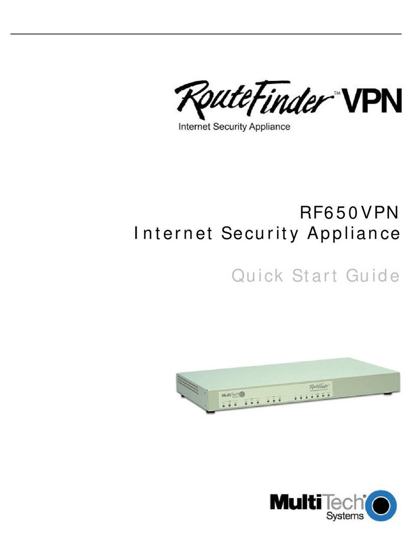 Multitech RouteFinder RF650VPN quick start guide