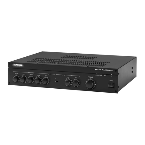 Mackie AM 4000 Series AM4060 quick start guide