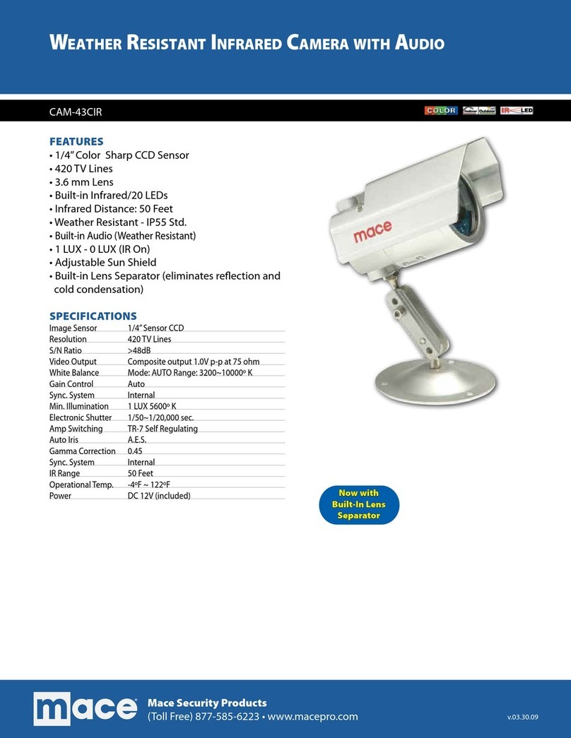 Mace CAM-43CIR Specifications